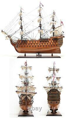 37 Inch SHIP MODEL HMS VICTORY Wood Replica Nautical Decor Display Collectible