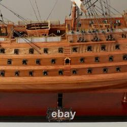 37 Inch SHIP MODEL HMS VICTORY Wood Replica Nautical Decor Display Collectible