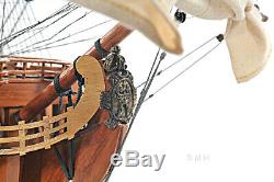 37 x 30 Spanish Armada Galleon San Felipe Open Hull Wood Model Boat Assembled