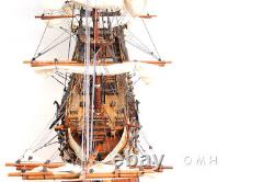 38 Inch HMS VICTORY COPPER BOTTOM Wooden Wood Boat Model Replica New