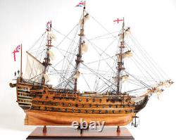 38 Inch HMS VICTORY COPPER BOTTOM Wooden Wood Boat Model Replica New