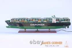 39.4 EVERGREEN Model Ship with light 103cm Cargo ship Model Best Quality