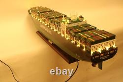 39.4 EVERGREEN Model Ship with light 103cm Cargo ship Model Best Quality
