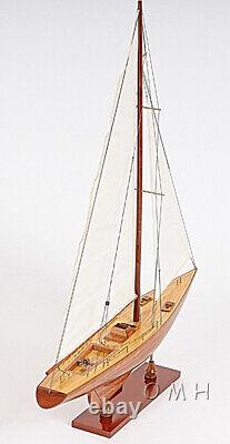 39 Inch Columbia Yacht L Wooden Wood Boat Model Replica New