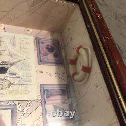 3D Nautical Sail Boat Model Diorama Shadow Box Picture- Great Condition- Read