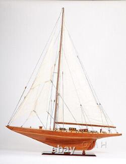 40 Inch Shamrock Yacht Wooden Wood Boat Replica New