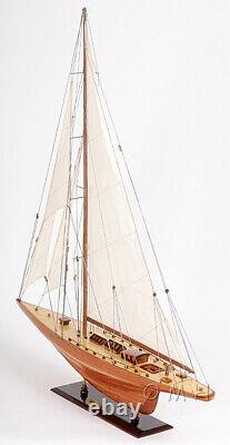 40 Inch Shamrock Yacht Wooden Wood Boat Replica New