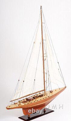 40 Inch Shamrock Yacht Wooden Wood Boat Replica New