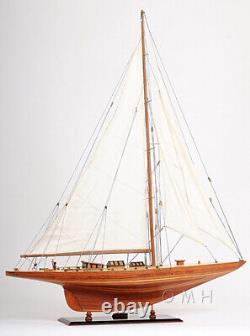 40 Inch Shamrock Yacht Wooden Wood Boat Replica New