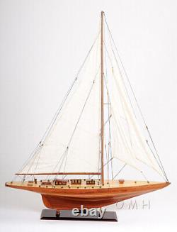 40 Inch Shamrock Yacht Wooden Wood Boat Replica New