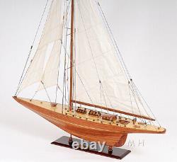 40 Inch Shamrock Yacht Wooden Wood Boat Replica New