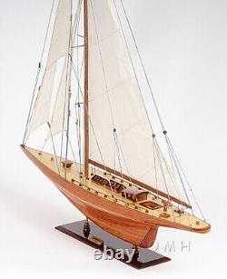 40 Inch Shamrock Yacht Wooden Wood Boat Replica New