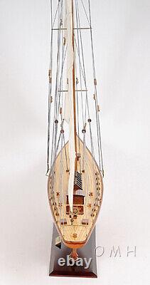 40 Inch Shamrock Yacht Wooden Wood Boat Replica New