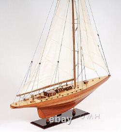 40 Inch Shamrock Yacht Wooden Wood Boat Replica New