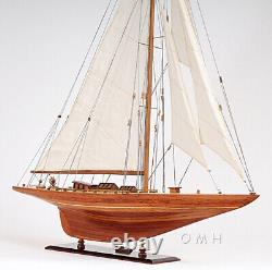 40 Inch Shamrock Yacht Wooden Wood Boat Replica New