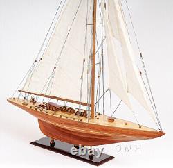 40 Inch Shamrock Yacht Wooden Wood Boat Replica New