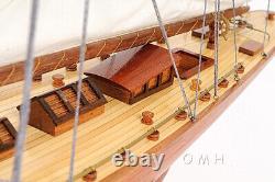 40 Inch Shamrock Yacht Wooden Wood Boat Replica New