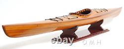 42 Inch Kayak Wooden Boat Model Replica New