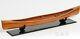 44 Inch Large Canoe Model Display Decor Wooden Replica Boat Nautical Home Gift