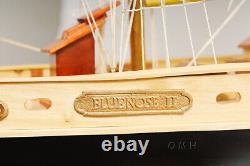 47 Inch Bluenose II Painted L Wooden Wood Model Boat Replica Ship New