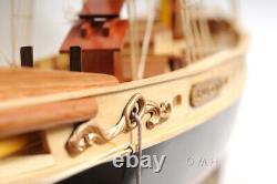 47 Inch Bluenose II Painted L Wooden Wood Model Boat Replica Ship New
