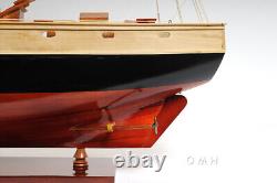 47 Inch Bluenose II Painted L Wooden Wood Model Boat Replica Ship New