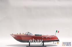 50cm Riva Ariston Model Boat Luxury Handmade Wooden Speedboat Replica