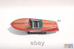 50cm Riva Ariston Model Boat Luxury Handmade Wooden Speedboat Replica