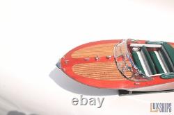 50cm Riva Ariston Model Boat Luxury Handmade Wooden Speedboat Replica