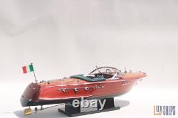 50cm Riva Ariston Model Boat Luxury Handmade Wooden Speedboat Replica