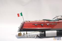50cm Riva Ariston Model Boat Luxury Handmade Wooden Speedboat Replica