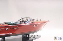 50cm Riva Ariston Model Boat Luxury Handmade Wooden Speedboat Replica