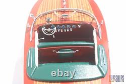 50cm Riva Ariston Model Boat Luxury Handmade Wooden Speedboat Replica