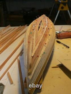 54 Canoe model kit, Authentic canoe construction, easy to build