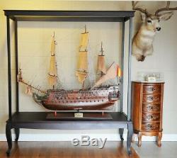 65 LARGE FLOOR STAND CASE For XL TALL SHIPS Boat Models Display Collectibles