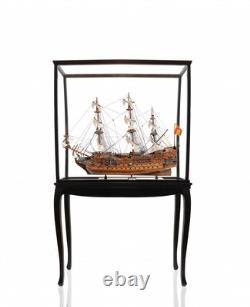 69 Wood Brown Solid Wood Hand Painted San Felipe Large Floor Display Model Boat
