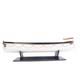 6 Brown And White Solid Wood Hand Painted Rms Titanic Lifeboat No. 7 Model Boat