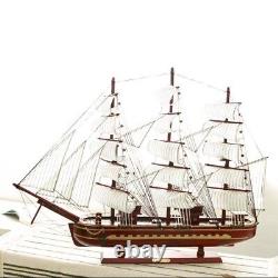 80cm Assembled Large Sailboat Model Craft Toys Gift Wooden Sailing Boat 3D Ship