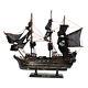 80cm Black Model Pirate Ship Vintage Wood Sailboat Sail Boat, Laser Cut
