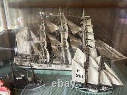 94 Year Old Sailing ship Tug Boat Lighthouse RARE Museum Quality See All Pics