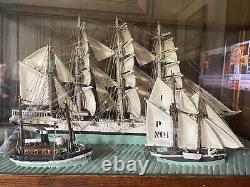 94 Year Old Sailing ship Tug Boat Lighthouse RARE Museum Quality See All Pics