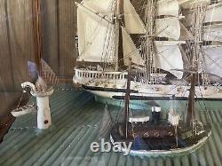 94 Year Old Sailing ship Tug Boat Lighthouse RARE Museum Quality See All Pics