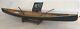 Am Authentic Models Large Canoe 27 Wooden Canoe Model, Paddles & Display Stand