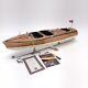 Am Authentic Models Triple Cockpit As115 Wooden Model Boat Runabout Craft