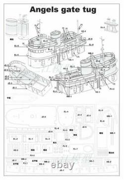 ANGELS GATE tug 308 mm Scale 196 RC model kit tug working boat