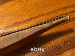 ANTIQUE ALASKA ESKIMO INUIT Wood Face INDIAN HIDE MODEL UMIAK KAYAK BOAT 7