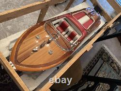 AQUARAMA 35-inch BOAT RIVA Wood Replica Model