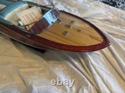 AQUARAMA 35-inch BOAT RIVA Wood Replica Model