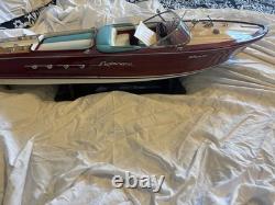 AQUARAMA 35-inch BOAT RIVA Wood Replica Model