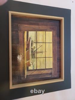Absolutely Stunning Oil / Wood Original Art Model Boat Ship Marine J. C. Gamelle